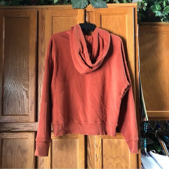RE/DONE x Hanes Classic Hoodie Sweatshirt Oversized Orange Terracotta - S - Picture 7 of 13